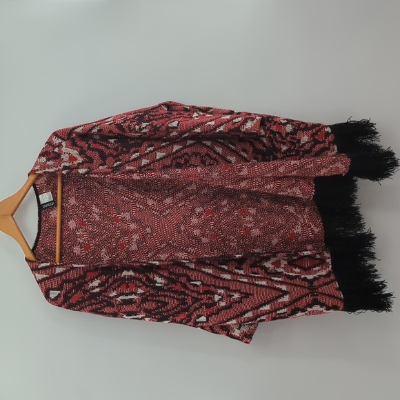 H&M Divided Open Front Fringed Cardigan, NWOT - Picture 3 of 6